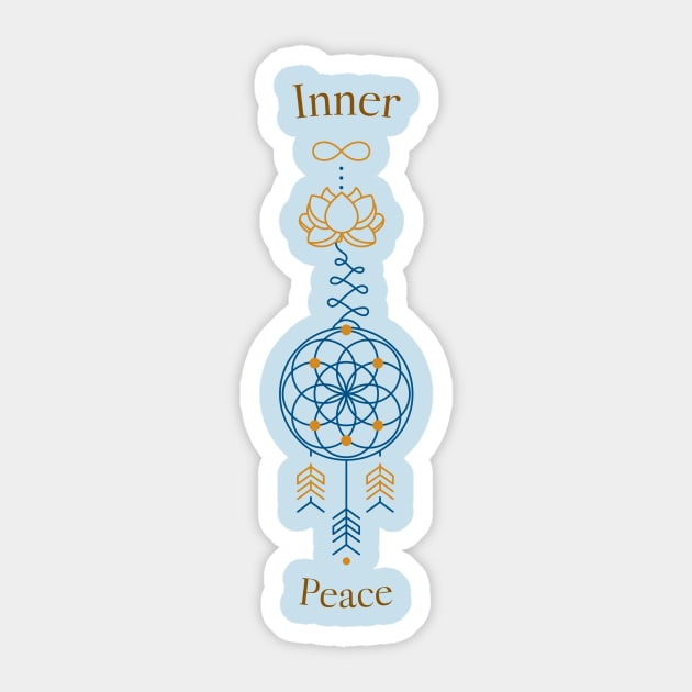 Inner peace Sticker by Fitnessfreak